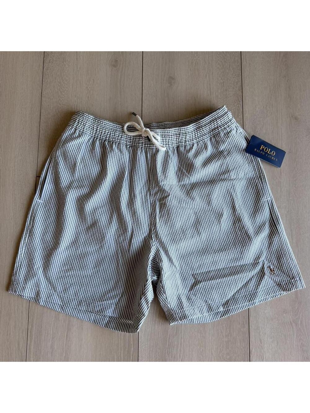 Polo Ralph Lauren white & blue striped shorts